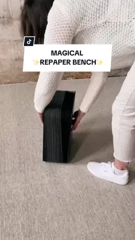 Fold it, change it up, sit on it! From recycled paper to a magical folding bench - our mypureliving repaper furniture does origami! 📄✨ #mypureliving #recycledpaper #paperfurniture 