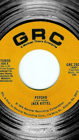 Psycho is a dark, haunting, flawlessly performed country ballad that just could not be suppressed, and along with the memory of the artist who recorded it, has – once again – made a comeback. The story of ‘Psycho’ and singer Jack Kittel begins in 1973 in Muskegon, Mich. It was there that Jack recorded the song written in the late ’50s by Leon Payne, a blind San Antonio street singer whose more conventional works have been performed by the likes of Elvis and Johnny Cash. At first, radio stations wouldn’t play the newly pressed record, judging the lyrics too controversial. Then a Grand Rapids disc jockey gave it some air time on an “underground” show – and ‘Psycho’ became an instant hit. GRC, an Atlanta-based label, was drawing the attention of other artists as well as national publications such as Zoo World, which described it as “a brilliantly grisly depiction of alienation taken to its ultimate extreme.”#BehindTheSong #psycho #jackkittel #country #psychobilly 