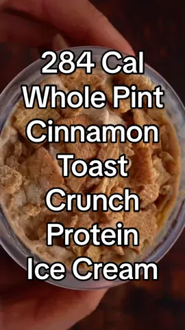 🍨 284 Cal Cinnamon Toast Crunch Cereal Milk Protein Ice Cream 📍 A WHOLE Pint of Cinnamon Toast Crunch Cereal Milk Protein Ice Cream for 284 Calories with 38g Protein! Today I show you how to do that 🤝🏻 ✅ Macros for the WHOLE Pint w/Cinnamon Toast Crunch Mix-Ins: 374 Cals, 42g Carbs, 6g Fat, 38g Protein ✳️ Ingredients: 240g Fairlife Fat Free Milk 240g Unsweetened Vanilla Almond Milk 56g Cinnamon Toast Crunch (not all in macros. See below) 30g Vanilla Whey/Casein Blend Protein Powder (I use @flex_brands aka my brand aka the best protein powder for recipes in the game! “FDL” saves you 15%) 8g Sugar Free/Fat Free Cheesecake Pudding Mix 5g Zero Cal Sweetener of your choice Ground Cinnamon Pinch of Sea Salt 100g More Fairlife Fat Free Milk 21g More Cinnamon Toast Crunch for Mix-Ins *Since there will be calories added from the Cinnamon Toast Crunch to the cereal milk, I equated to about 10g of Cinnamon Toast Crunch into the macros. Most def could be more but about 1/5th of the cereal used is what I thought was a good estimate. This won’t be perfect but good enough! #cinnamontoastcrunch #ninjacreami #proteinicecream #highprotein #icecream #EasyRecipes #healthydessert 