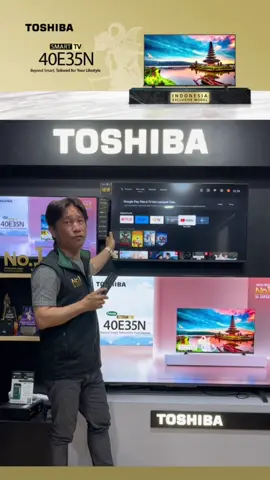 Kini hadir TOSHIBA 40E35NP ANDROID TV eksklusif hanya tersedia di Indonesia! ANDROID TV 40E35NP dilengkapi dengan voice control sehingga memberikan pengalaman menonton lebih memukau. Dapatkan segera! #ToshibaTVIndonesia #Toshiba40E35NP #AndroidTV #NewProductLaunch 