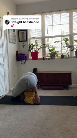 Replying to @Juicy Yogi I haven’t done this asana in a year or two but when I was on the mat I heard my body tell me to do it and as you can see, I listened.  Before yoga, I had so much trauma that I couldn’t hear my body when it needed something or didn’t want it. I wouldn’t know until after I had an experience and an emotional response to that experience whether it was good for me or not. Yoga has given me so much but the ability to connect with myself is one that can’t be matched. If you’re having trouble connecting with yourself, have shame about your body, have difficulty loving your body, give yoga a try. It may not be the thing but it may be the doorway to the thing that helps you heal and that is worth the effort.💜 Join me for March 31 Days of Yoga practice, link in bio.🧘🏾‍♀️ #31daysofyoga #yogapractice #blackwomen #flexibility #yogateacher #progressoverperfection #fitfriday #virtualyoga #yogaforblackwomen #zohameanslight 