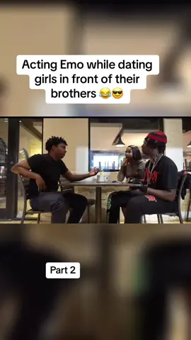 Acting Emo while dating girls in front of their brothers #fyp #pranks #acting #emo #fypp #funny #foryou #fypシ #fypシ゚viral #foryoupage #funnyvideos #hood #brother #trending #viralvideo #viral #explore 