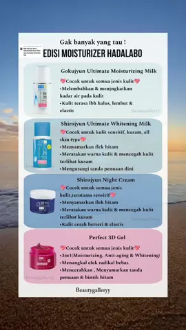 Membalas @sawijiningomah moisturizer hadalabo✨ #fyp #moisturizerhadalabo 