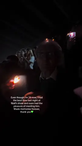 I’m so grateful for last night, thank you 🙏🏻 @Niall Horan @Elevation PR #fyp #grandad #niallhoran #theshow #tslot2024 