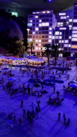 Miniature World Magic: Night Flight over the Glittering Copacabana #miniature #modelbuilding #miniatureworld