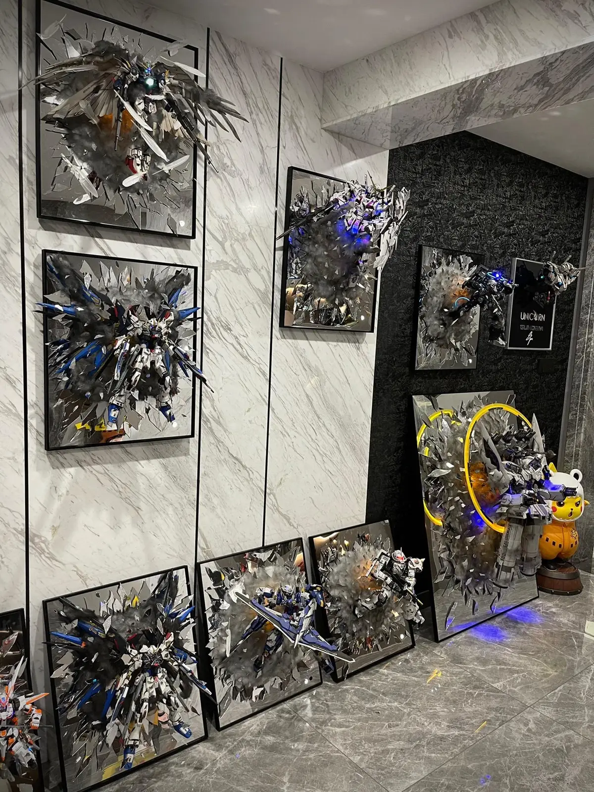 mô hình gương vỡ Gundam decor cực đẹp  #dochoi #mohinh #viral #trending #gundam #mohinhguongvo 