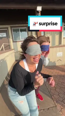 They were blown away, literally. #helicopter #catalinaisland #maverickhelicopters #surprise #gift #trip #vacation special thank you to catalina island tours, and maverick helicopters for helping me pull this off! 