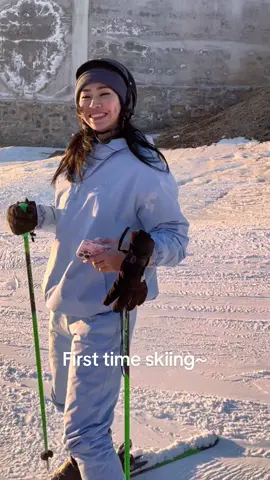 My first time skiing~ #fypシ゚viral #trans #asiangirl 