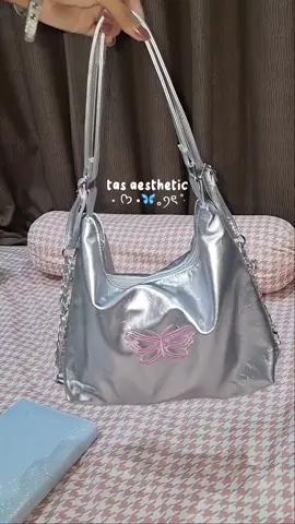 stop cekout brang lucu kecualii iniii pliss gemesss bgtt🦋💗🥹 #tasaesthetic #backpack  #silverbutterfly 
