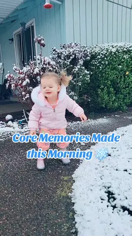 First Snow Fall ❄💗 We went out as soon as we woke up this morning played hard and now enjoying warm cocoa 🥰 Happy Saturday!!! #momtok #momof3 #sahmlife #momcontent #sahm #MomsofTikTok #snowday #snow 