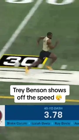 Trey Benson is fast fast 💨 (via @NFL) #fsu #nfl #nfldraft #CollegeFootball  