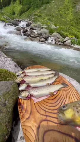Fresh Fish by the River?! 🎣 #fish #fishing #outdoorcooking #asmrcooking #Recipe 