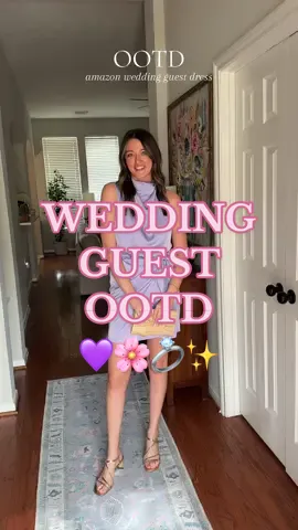 Wedding guest dress!💜 #OOTD #weddingguestdress #weddingtiktok #weddingguest #weekend #amazonfinds #amazonfinds #amazonstyle 