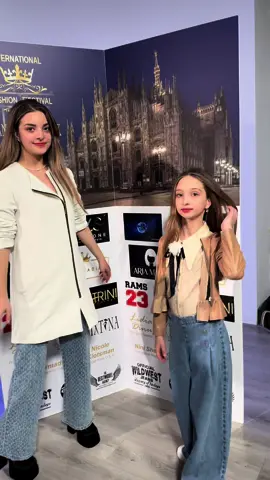 #milano #iomodelsschool #milanofashionweek #kidsbelike #fashiondesigner #fashiontiktok #melissajdanova ##sisters ##sistersforever @🤍 