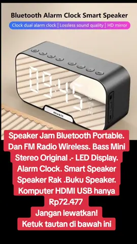 udah punya belom???#speakerjambluetooth  Bluetooth #portabledanfmradio FM Radio #wirelessbassministereofmradio  #SmartSpeaker  #SpeakerRakBuku #SpeakerKomputerHDMIUSB
