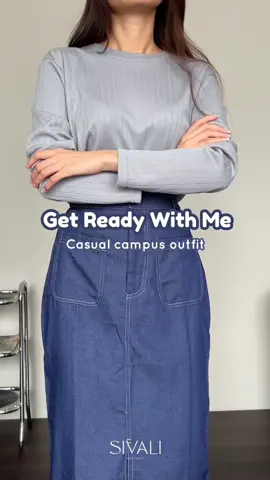 Comfy outfit for campus! Skirt edition🫶🏻 #SivaliFactory #IChooseCozy #campusoutfit #ootdkampus #kampusoutfit #outfitideas #ootdinspo #skirtoutfits #casualoutfits 
