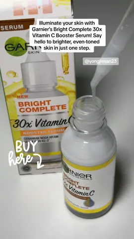 Unlock your skin's radiant potential with Garnier Bright Complete 30x Vitamin C Booster Serum! Infused with potent niacinamide, this skin-brightening powerhouse will transform your complexion, revealing a luminous glow and even skin tone. Experience the ultimate hydration and radiance with every drop. #GarnierGlow #BrightComplete #VitaminCBooster #SkincareEssentials #RadiantSkin #HydrationNation #BeautyEssentials #GlowGetter #tiktokshopsg #tiktokshop #tiktoksg #tiktoksingapore #tiktokph #ofw #TikTokShopTreats #tiktokshoptreats #tiktokaffiliate #tiktokmaketplace #tiktokpromo #tiktokmademebuyit #tiktokcampaign #promo  #pinoysg #ofwsg #tiktokshopsg #wahkaoshop #sgtiktok #ugc #ugccreator #ugcsample #ugcvideo #ugcvideosample#tiktokshopsgcommunity #wahkaomcn #tiktoksg #tiktok#tiktokshopcreatorsg #TikTokShopSGBDay #singapore #sglife #sglifestyle #fyp #sgfyp #zxycba #postandwin #TikTokShopSGSale #tiktokshopmartdeals #CreateToWin #yongwidjhustle  #ywdigistickies #ywwaxandcrafts #CNY2024 #TikTokShopSGSale #fyp #tiktokmademebuyit 