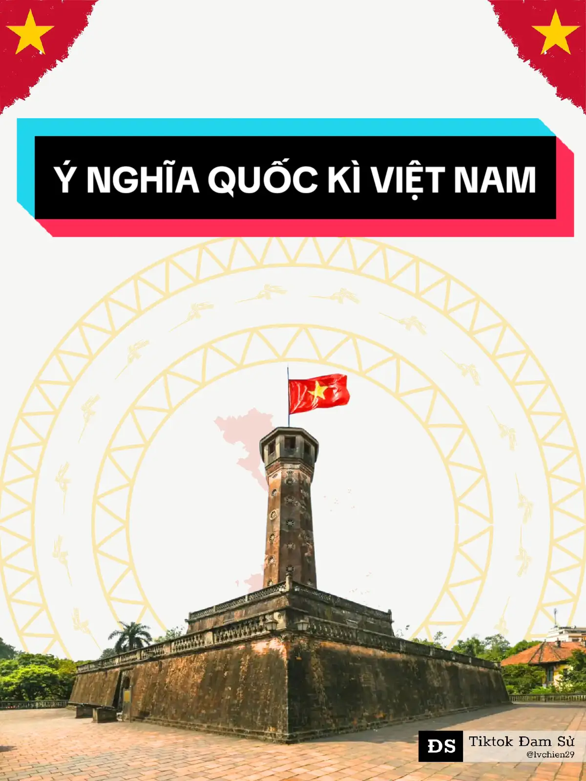 Cờ đỏ sao vàng – biểu tượng thiêng liêng đặc biệt của dân tộc Việt Nam. #vietnam #lichsuvietnam #lichsu #quocky 