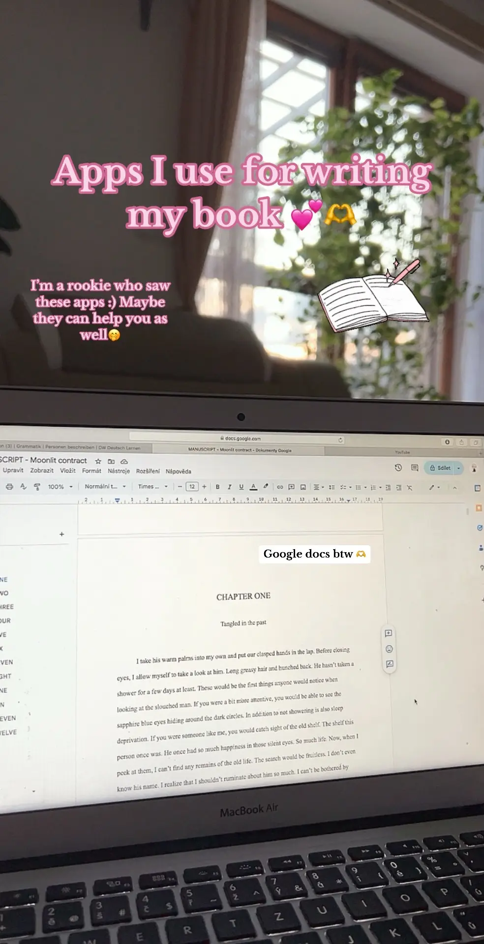 I’ve decided to try to write a book and these are some apps that have helped me a lot 🤭 Maybe they can help you as well!✨#book #BookTok #aesthetic #writing #writer #writetok #pinterest #writingtips #writingcommunity #writingapps 