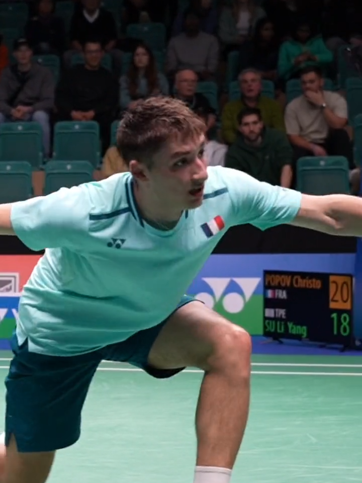 Nice try, @popov_christo 😉 #bwf #GermanOpen2024 #bwfworldtour #badminton #badmintontiktok #badmintonfunny #badmintonfrance #francebadminton 