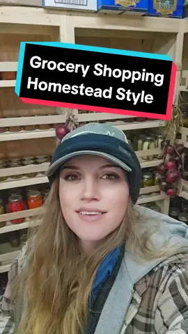 Grocery shopping is way more fun when you grow all your own food. #homesteadstuff #homegrownfood #Pantry