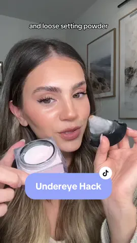 Concealer creasing? Try this hack 🫶 creaseless under eye makeup hack for smooth, bright under eyes. Using @Huda Beauty easy bake loose powder in cherry blossom cake + @Patrick Ta Beauty bronzer in “she’s sculpted” — powder puff from @Amazon Fashion. 🌸 #undereyecircles #undereyemakeup #settingpowderhacks #settingpowder #creaselessconcealer #undereyecreasing #makeuphacks #tiktokmakeup #makeuptutorial #beautyhacks #beautyvideo #settingpowder #beautytrends