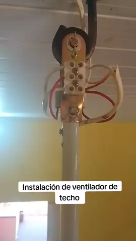 como instalar ventilador de techo..#ventiladortecho #comomontarventiladortecho #ventilador #parati #fyp 