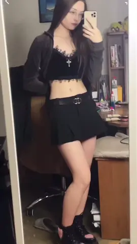 Liza looks incredibly beautiful when she wears dark colored clothes!