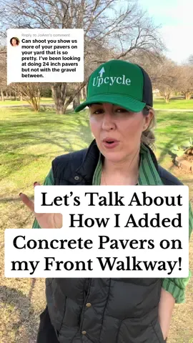Replying to @JoAnn  Let’s Talk About How I Added Concrete Pavers on my Front Walkway! It’s a simple, inexpensive way to elevate your front walkway! :)  #pavers #steppingstones  #DIY #thriftflip #homedecor #upcycling #upcycle   #DIY #thriftflip #homedecor #upcycles #rework #upcycling #patiostyle #organize #reuse #recycle #secondhandstyle  #transform #oldtonew #upcycleddesign  #makers  #upcyclersoftiktok #makersoftiktok #upcycling  #sustainableliving #sustainsblestyle #planter  #trashcanhack #frontporch 
