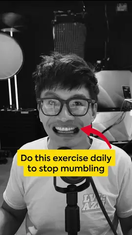 A lot of people struggle to speak clearly because they mumble. Here's a simple yet effective daily practice: spend 10 minutes reading tongue twisters, but do it slowly. Focus on exaggerating your lip, mouth, and tongue movements - yes, it'll look outrageous, but it's essential for building those articulating muscles. I promise you by doing this, you'll start to speak with clarity and you'll mumble less.