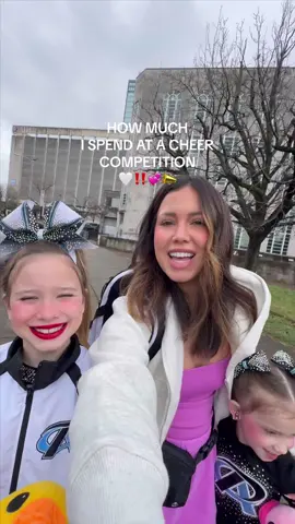 The merch table gets us🥲✨💞🤟🏻total was $272ish #momoffour #cheermom #MomsofTikTok #motherhood #howmuchispendinaday 
