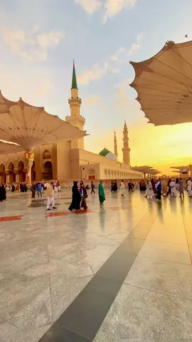 Semoga nanti kalian bisa melihat sunrise di tempat yang indah ini. #madinah #madinahalmunawaroh #masjidnabawi #nabawi #nabawimosque #makkah #makkahmadinah🕋 #makkah🕋 #makkahmadinah 