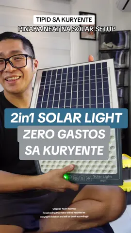 400 pesos na 2 in 1 solar light at panel na - Lakas ng ilaw - TIPID SA KURYENTE #solarlight #solarpanel #titogaming #outdoorlight #waterproof #tipidtips #energysaving #summertipidtips #kuryentetipidhack #homesecurity 