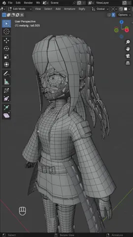 Blender RIGIFY (Add bones and Parent bones) #Blender #rigify #bones