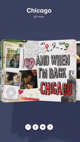 chicago scrapbook! perfect gift for long distance couple 🥺🥺 #scrapbooking #endofbeginning #mychicago #canva #giftidea #endofbeginningdjo 