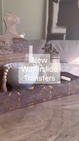 Have you ever used Waterslide transfers before? 🤯 Its like giving your furniture a tattoo!  These are new products coming soon from @Dixie Belle Paint Co 🙌🏻 AD . . . #furniturefip #furnituremakeover #furnitureflipping #furnuturedesign #furnituretransfers #interiordesign #homedecor