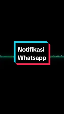 Notifikasi #notif #notifwhatsapp #ringtone #notification 