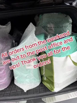 Orders out to the post office and ups! Thank you all! #SmallBusiness #teamwork 