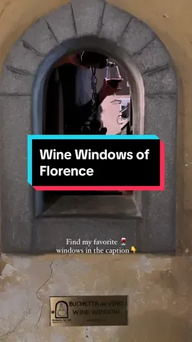 4 🍷 windows to try in Florence👇 ✨Osteria Belle Donne  ✨Il Latini (*opens at 7:30)  ✨Babae  ✨DiVin Boccone (These are all quite close to one another for easy window hopping 💁🏻‍♀️) 📌 Save this for your Florence trip, and tag someone you want to go wine window hopping with! (…or just do it solo. I did 😂) . . . . . #florence #firenze #winewindow #buchettadelvino #visititaly #winelovers 