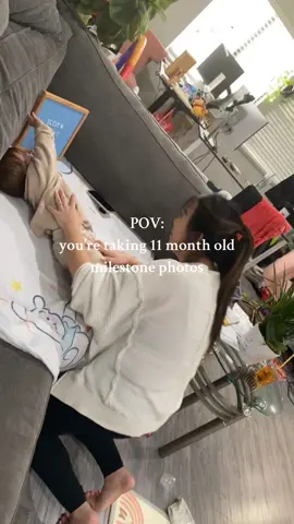 The struggle is real! Who can relate?? 🤣🤣👶🏻  #babymilestones #monthlybabyphotoshoot #babiesoftiktok #millennialmom #momlifebelike #boymomlife #11monthold 