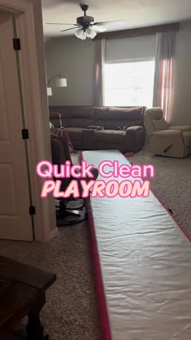 Quick Pick Up of the Playroom! All of the gymnastics things because my daughter is obsessed 🤸 #speedcleanwithme #playroomcleanup #cleanwithme #mondaycleaning 