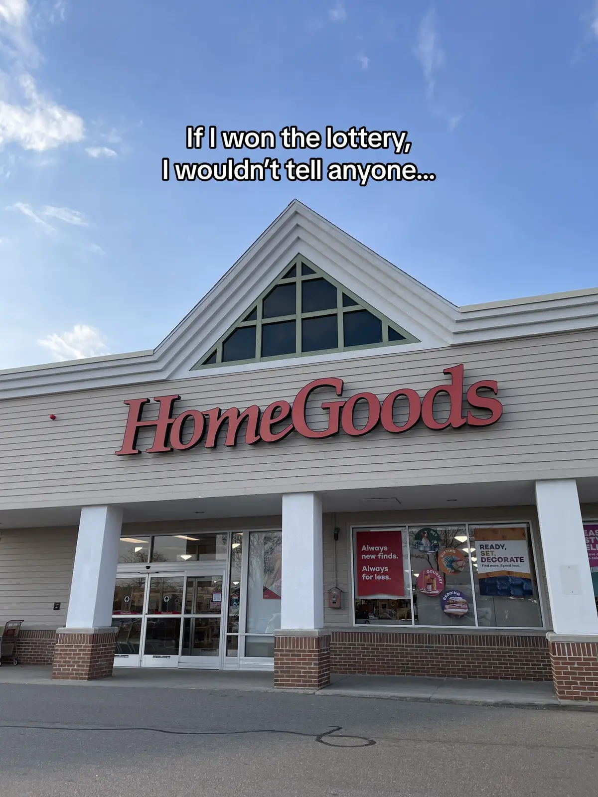 With always amazing savings on exciting finds, you don’t need to win the lottery to shop us 😉 #homegoodsfinds #hgfinders 