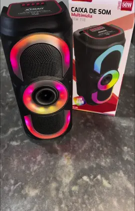 Caixa de som xtrad col led RGB