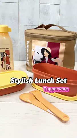 #stylishlunchset #stylishlunchsettupperware #tupperwarestylish #wadahbekaltupperware #tempatmakantupperware #tupperwarelunchbox #tupperwarepromo #saletupperware 