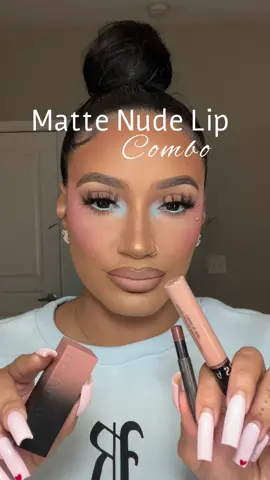 The perfect matte nude lip for your everyday routine! 🖤 •DETAILS• @maccosmetics Cork lipliner @hudabeauty Anniversary matte lipstick  @sephora #32 Nude Blush lipstain  @makeupbymalessa ‘Vegas’ lashes (DROPPING SOON) #trending #fyp #mattelipstick #nudelip #makeuptutorial #makeupmusthaves #beginnermakeup #liptutorial #lipcombo #makeup #lasvegasmakeupartist 