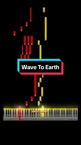 🟢 Wave to Earth (Easy Piano Tutorial) #piano #pianotutorial #easypiano #easypianotutorial #wavetoearth 