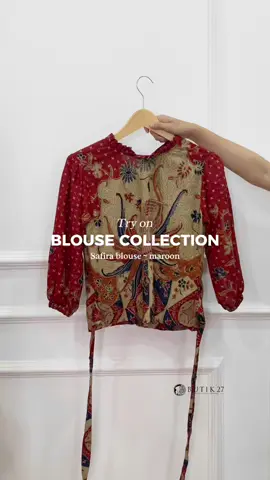 Rekomendasi blouse batik buat kerja, ke gereja ataupun ke acara formal lainnya🌷 #outfitideas #blouse #batik #kutubaru 