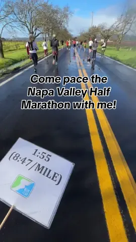 I have already decided pacing is my new fav hobby 🤩 #halfmarathon #Running #runner #pacer #napavalley #halfmarathontraining #marathontraining 