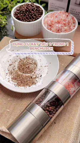 Dụng Cụ Xay Tiêu 2 Trong 1 Benchusch #xaytieu2trong1 #mayxaytieucamtay #mayxaytieumini #patycashop #benchusch #LearnOnTikTok #dogiadung #saletiktokshop #mienphivanchuyen 