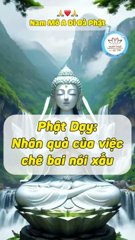 Phật dạy nhân quả của việc chê bai nói xấu người khác #phattaitam #adidaphat #phapphuccotho 